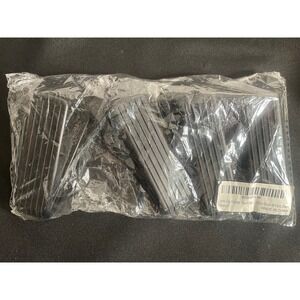 Anti Slip Rubber Door Stops 4 Pack Black Heavy Duty Wedge B09H561L9K New